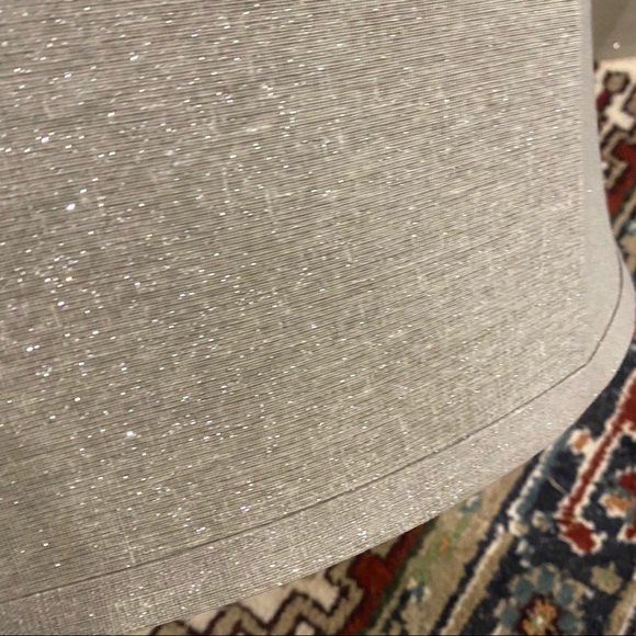 Sparkle-Infused Medium Gray Soft Back Drum Lamp Shades Buy 1 or Both - Picture 8 of 8